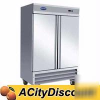 Entree 49 cuft commercial 2 door stainless refrigerator