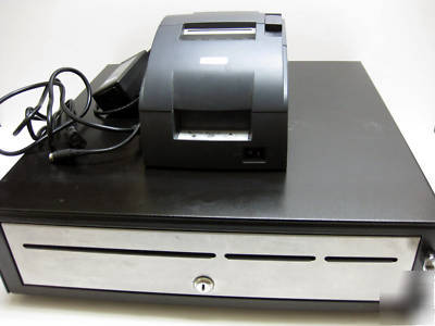 Epson tm-U220PD pos printer and matching cash register