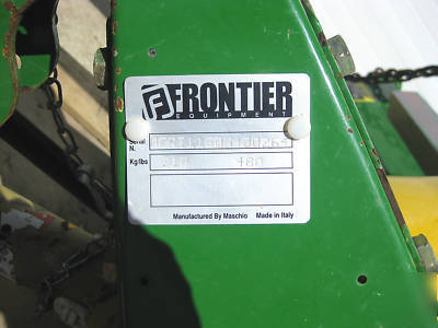 Frontier rt-1160 60 inch tiller john deere