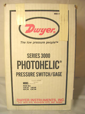 New dwyer 3003-tamp photohelic switch gage