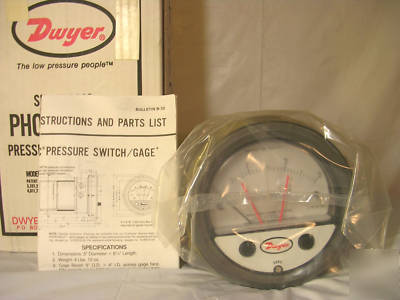 New dwyer 3003-tamp photohelic switch gage