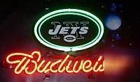 New york jets budweiser beer neon light 664