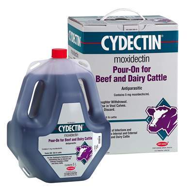 Cydectin cattle pour-on wormer 5 l otc