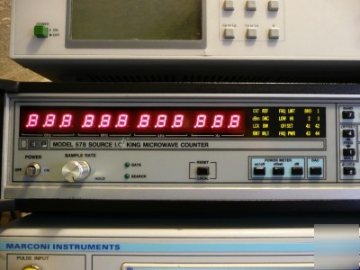 Eip 578 source locking microwave frequency counter