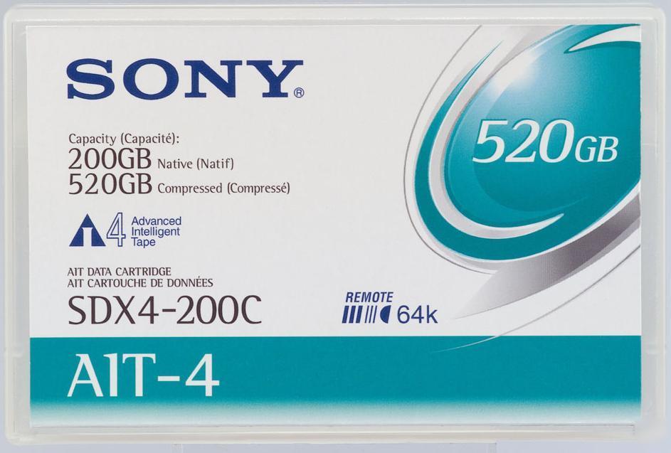 New sony data cart 200-520GB AIT4 1PK SDX4200CN