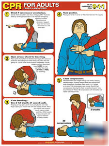 Cpr instructional poster american heart association '06