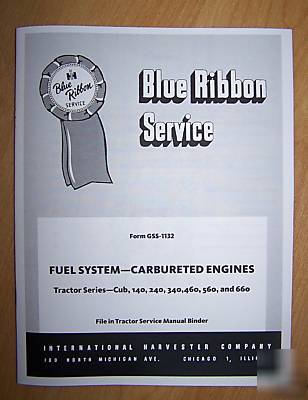 Ih farmall fuel system carburetor manual 460 560 660 