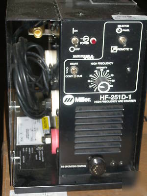 Miller 042388 hf-251D1 tig welder- torch foot pedal