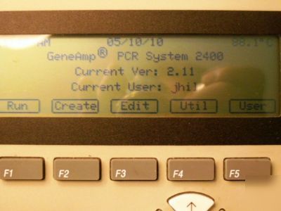 Perkin elmer geneamp pcr system 2400 ex. condition