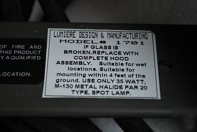 Lumiere projector spot lamp model 1701 hollywood