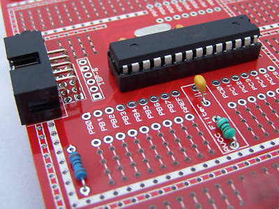ATMEGA8 developers kit (board, ATMEGA8 & components)