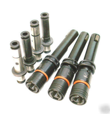 Lot of 3 smith tool quick change tap holders + collets
