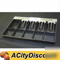 Used foodservice restaurant cash drawer insert