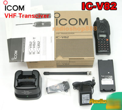 Icom ic V82 vhf hand held two way radio 7 watts 