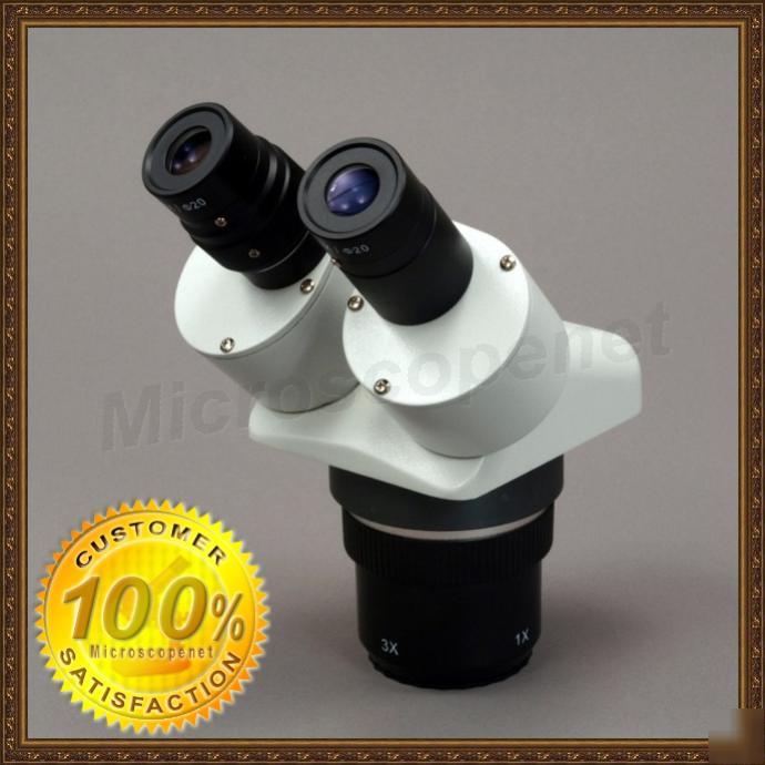 New binocular stereo microscope multi-power body only 