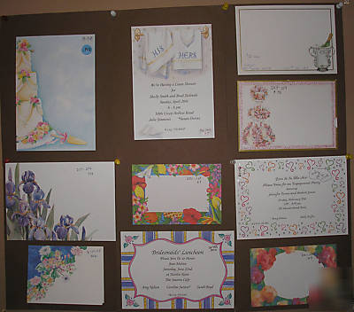 Printable card stock - themed - x-large lot
