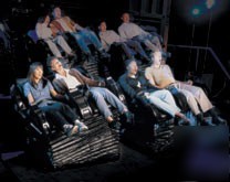 Showscan simulator theater w intamin maxi motion seats 