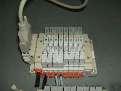 Lot 6 smc valve controller base & 46 solenoid valves