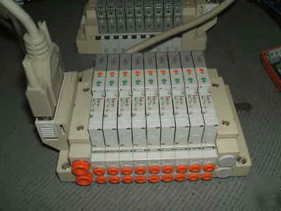Lot 6 smc valve controller base & 46 solenoid valves
