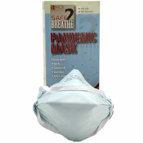 Pandemic flu mask mcr safe 2 breath each