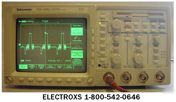 Tektronix tds 420A digital scope options: 5,1M,2F