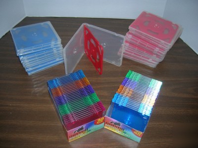 Lot of 75 plastic cd cases / maxell mini cd cases