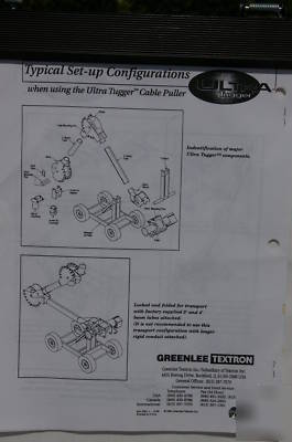 New greenlee 6800 electrical wire pulling set 