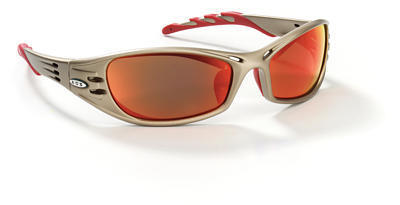 Safety glasses fuel red mirror anti/fog