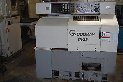 Goodway ta-32 2003 cnc lathe 220V fanuc 0-td controller