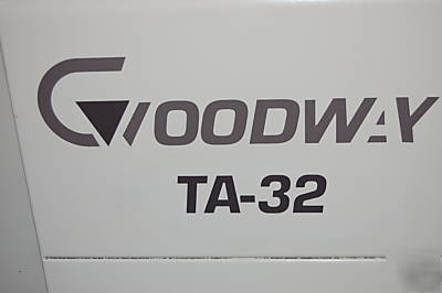 Goodway ta-32 2003 cnc lathe 220V fanuc 0-td controller