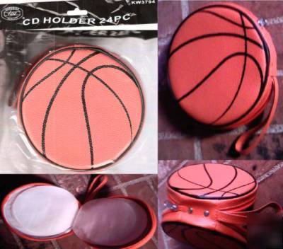 New basketball portable carrying case: 24 cd dvd holder 