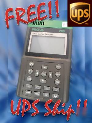 Tes prova 200 solar power module analyzer batteries
