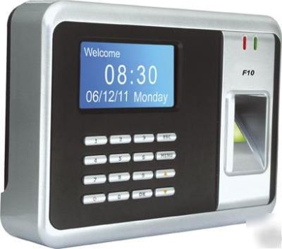 Biometric fingerprint & pin entry time clock attendance