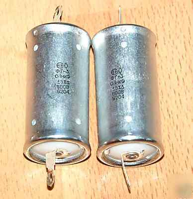 Ft-3 0.1UF 600V teflon capacitors hi-end lot of 8