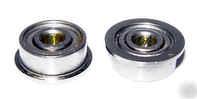 (10) FR2-zz flanged slot car bearings, 1/8