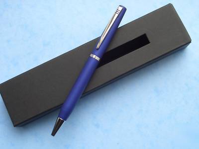 Blue avant garde ballpoint pens engraved free