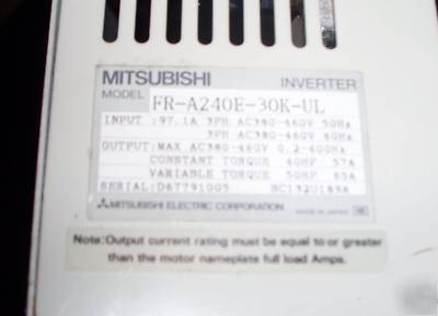 Mitshubishi 400V freqol-A200 inverter fr-A240E-30K-ul