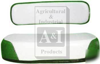 New massey ferguson back cushion a-105809AA-11 wht/grn