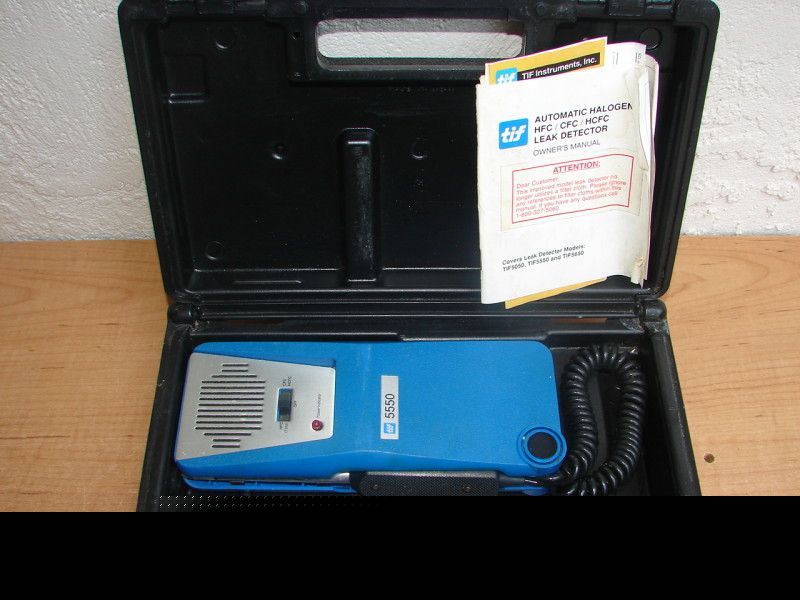 Tif 5550 automatic halogen leak detector w/manual