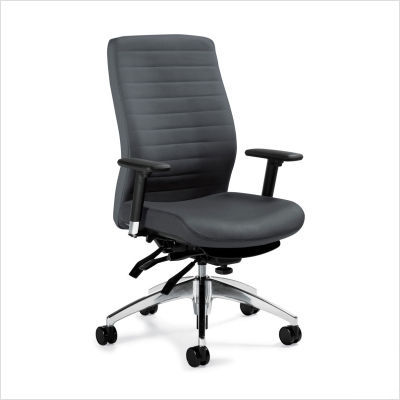 Aspen high back multi tilter chair in charcoal