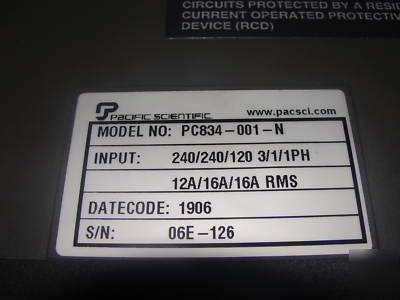  PC834001N pacific scientific servo drive