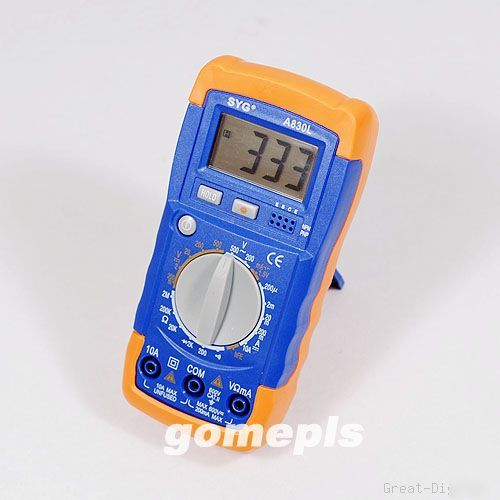 Lcd digital voltmeter ammeter ohm test meter multimeter