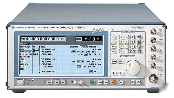 Rohde & schwarz SMP04 microwave signal generator 40 ghz