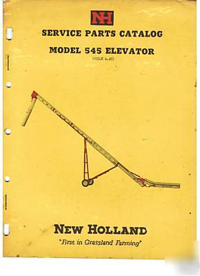 New holland service parts catalog 545 elevator