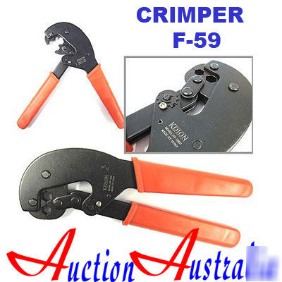 Professional cable crimping tool, heavy duty crimper