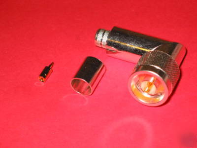 Rf n-male r/a crimp plug connector rfn-1009-3I qty-10