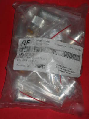 Rf n-male r/a crimp plug connector rfn-1009-3I qty-10