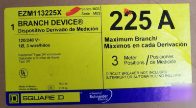 Square d ez meter pak 225 amp meter base EZM113225X