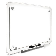  quartet dry erase board w/ translucent-edge border