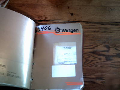 Wirtgen 2100DC/dcr/sm service manual